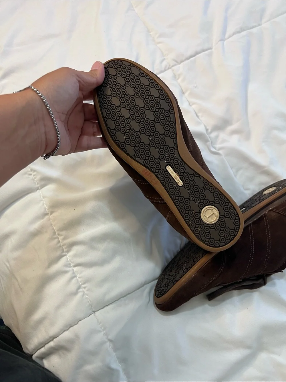 Cole Haan Dark Brown Suede Lace Up Sneakers size 6.5